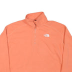 THE NORTH FACE Womens Coral Orange Plain Pullover Jumper Crew Neck L Soft