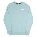 PUMA Mens Blue Crew Neck S Cotton Blend Sweatshirt Pullover Casual Wear