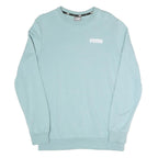 PUMA Mens Blue Crew Neck S Cotton Blend Sweatshirt Pullover Casual Wear