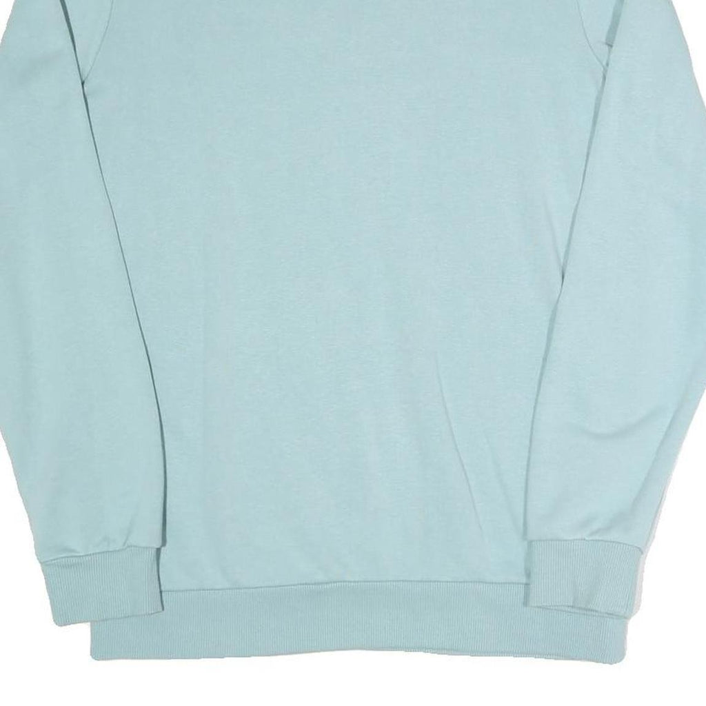 PUMA Mens Blue Crew Neck S Cotton Blend Sweatshirt Pullover Casual Wear