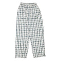 WHAT Womens Polyester Blend White & Grey Relaxed Drawstring Trousers W22 L25