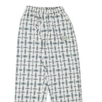 WHAT Womens Polyester Blend White & Grey Relaxed Drawstring Trousers W22 L25