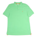 NAUTICA Mens Green & Orange Short Sleeve Plain L Cotton Polo Shirt Casual Summer