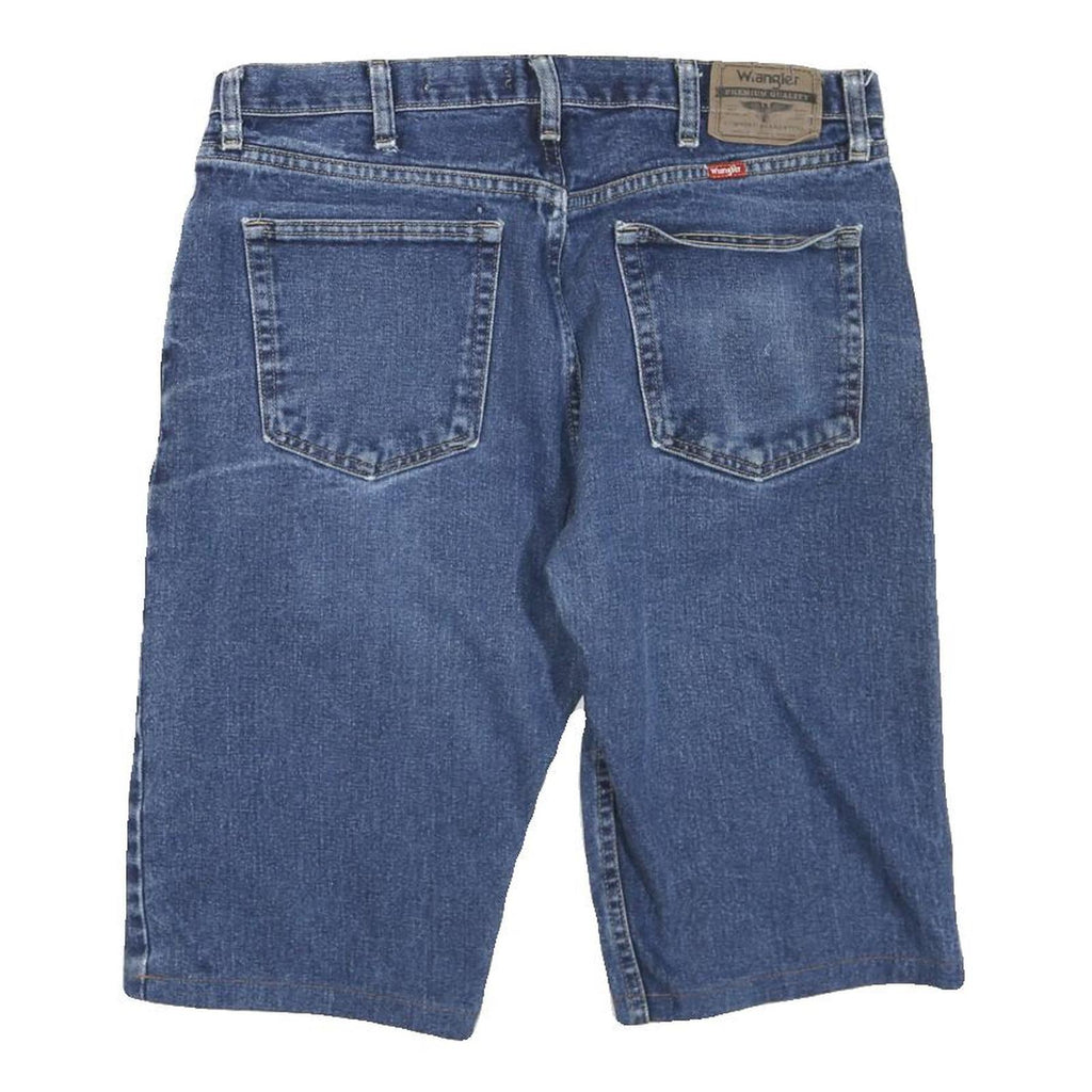 WRANGLER Mens Shorts Blue Denim L W36 Casual Classic Fit