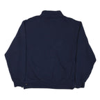 RUSSELL ATHLETIC Mens Blue Nashua North Titans 1/4 Zip Sweatshirt XL Cotton