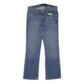 CALVIN KLEIN JEANS Womens Blue Regular Straight Denim Medium W31 L28 Zip Cotton