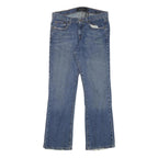 CALVIN KLEIN JEANS Womens Blue Regular Straight Denim Medium W31 L28 Zip Cotton