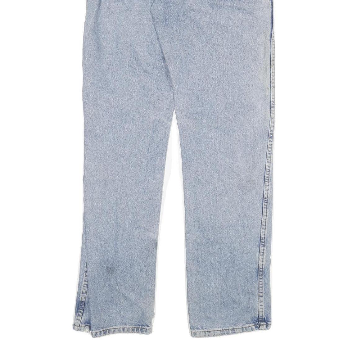 DICKIES Mens Regular Fit Blue Denim Jeans W30 L34 Zip Closure Classic Style