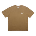 CARHARTT Mens Brown Pocket T-Shirt L Short Sleeve Crew Neck Classic Cotton Blend