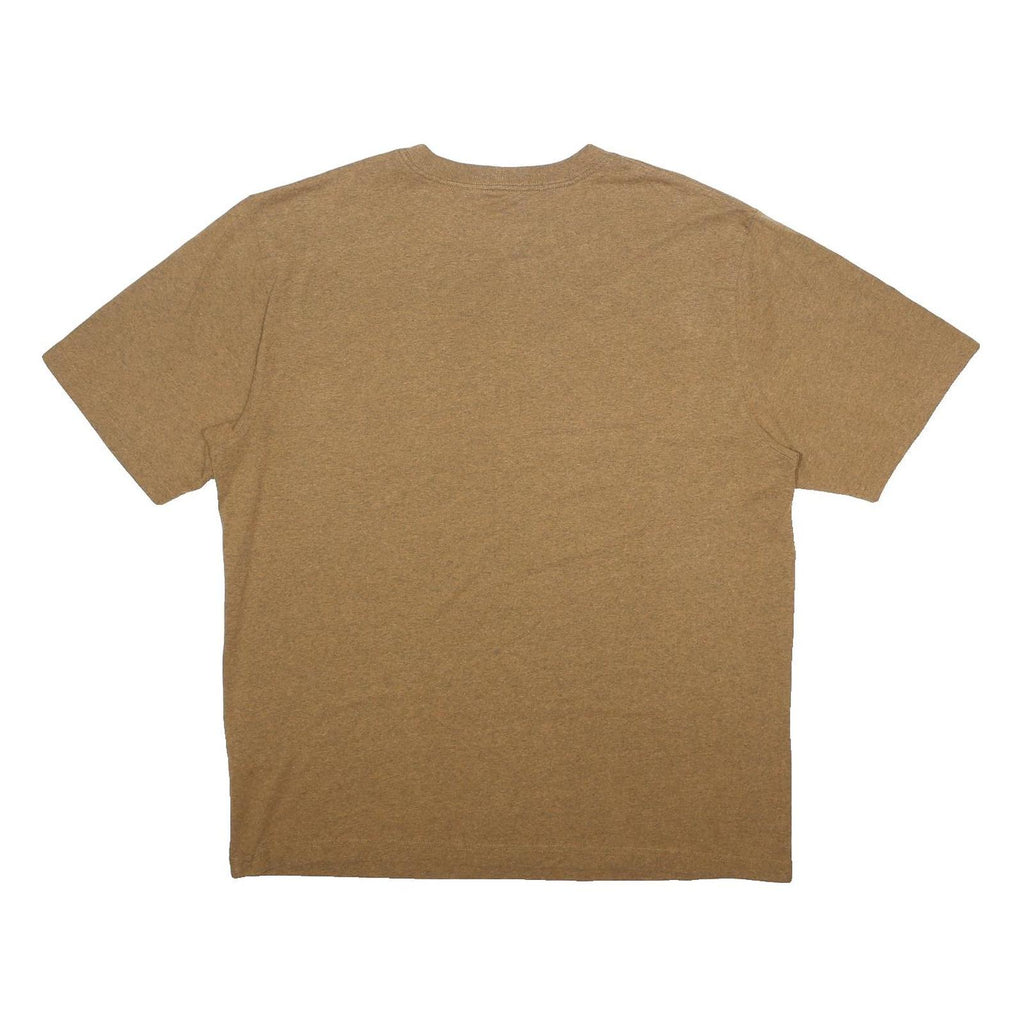 CARHARTT Mens Brown Pocket T-Shirt L Short Sleeve Crew Neck Classic Cotton Blend