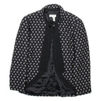 BUGATTI Womens Overcoat Jacket Black Wool Floral M