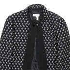 BUGATTI Womens Overcoat Jacket Black Wool Floral M
