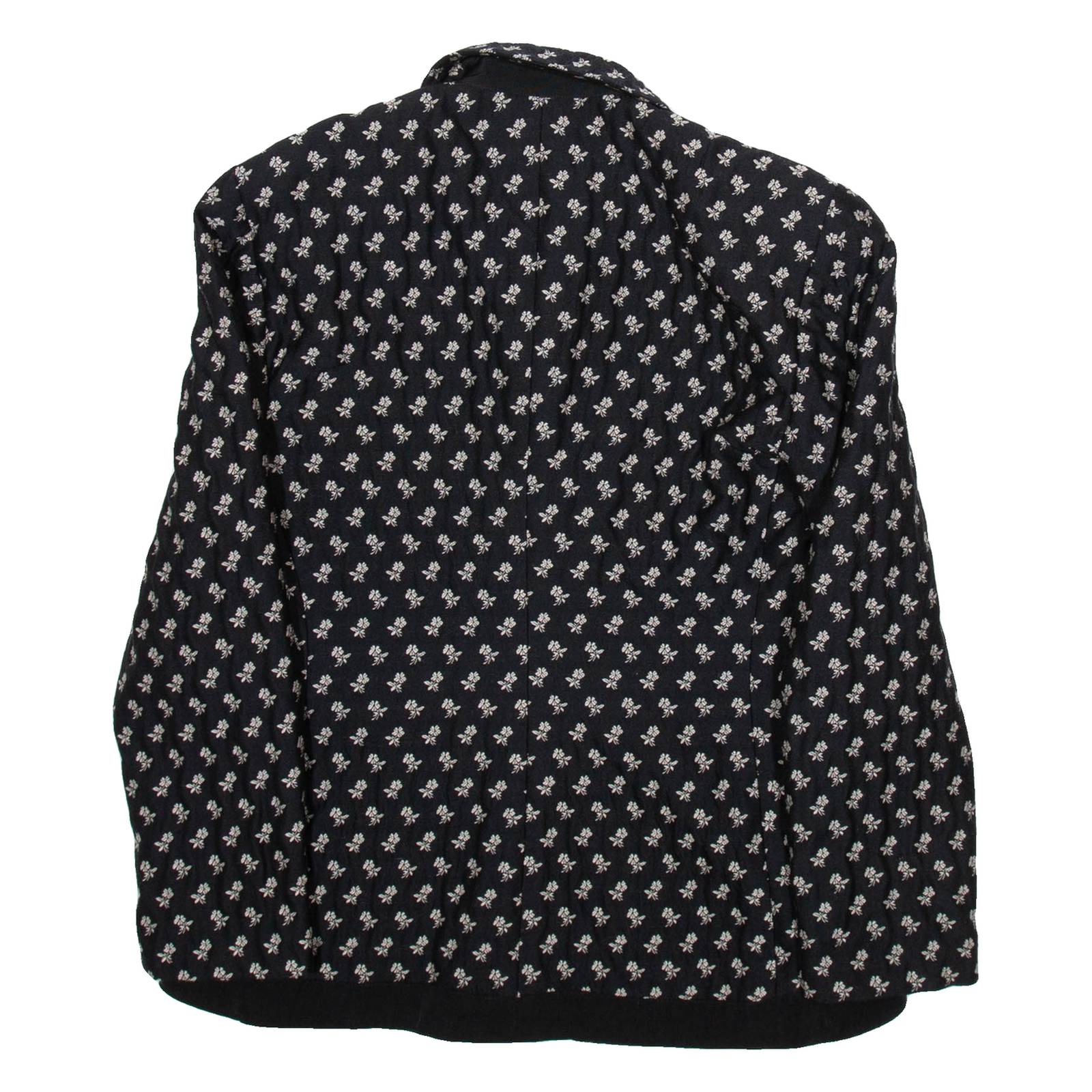 BUGATTI Womens Overcoat Jacket Black Wool Floral M