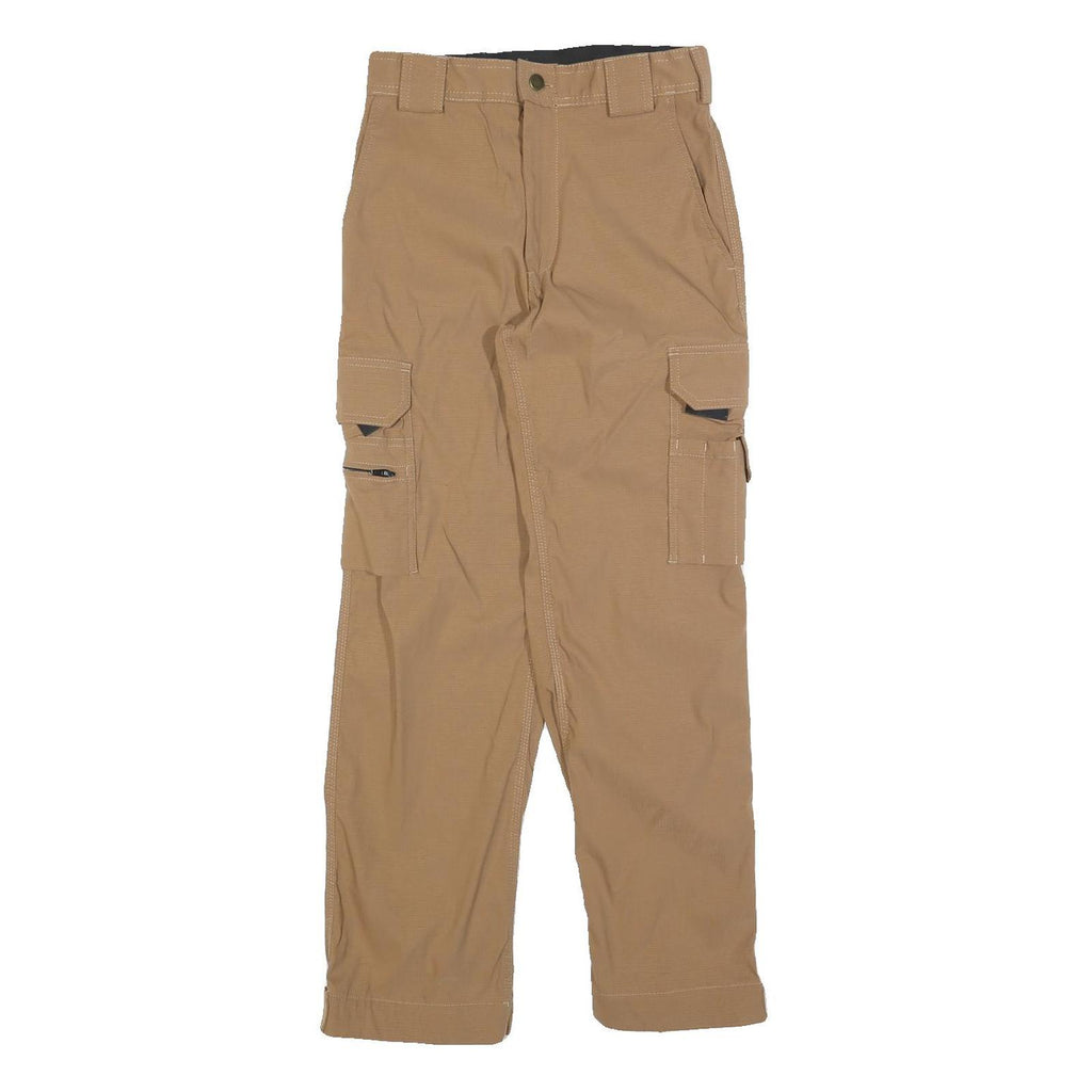 BELTUS Womens Beige Polyester Blend Regular Cargo Trousers W26 L28 Utility Zip