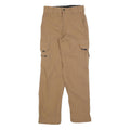 BELTUS Womens Beige Polyester Blend Regular Cargo Trousers W26 L28 Utility Zip