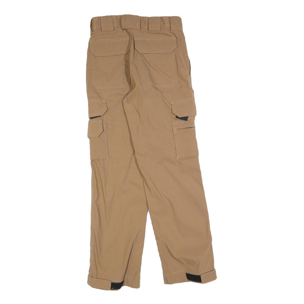 BELTUS Womens Beige Polyester Blend Regular Cargo Trousers W26 L28 Utility Zip