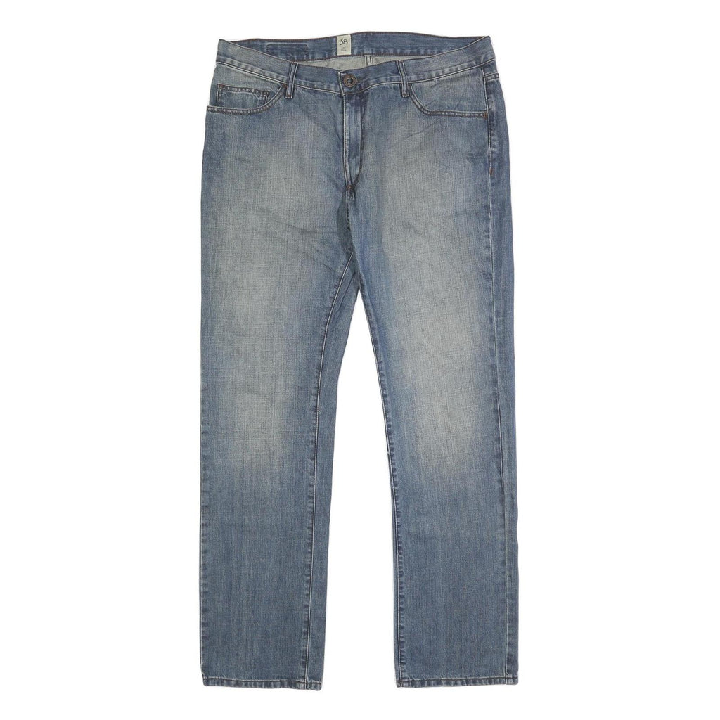 VOLCOM Mens Jeans Blue Regular Straight Denim Light W38 L34 Classic Casual