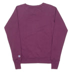 CHAMPION Womens Sweatshirt Purple Crew Neck XS