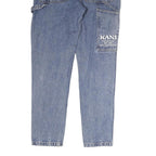 KARL KANI Mens Jeans Blue Regular Straight Denim Medium W36 L33 Logo Embroidery