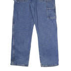 DICKIES Mens Relaxed Blue Denim Jeans W36 L32 Workwear Utility Zip