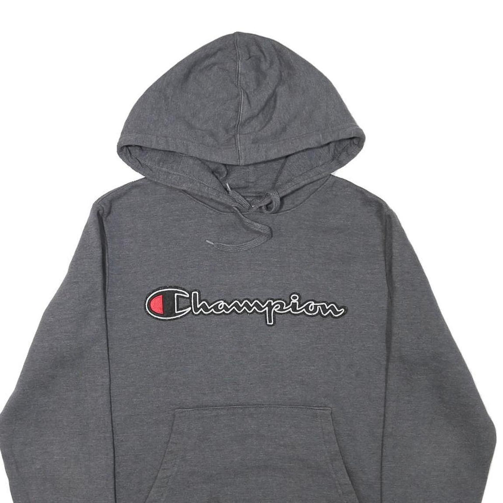 CHAMPION Mens Grey Pullover Hoodie S Cotton Blend Casual Sportswear
