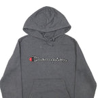 CHAMPION Mens Grey Pullover Hoodie S Cotton Blend Casual Sportswear