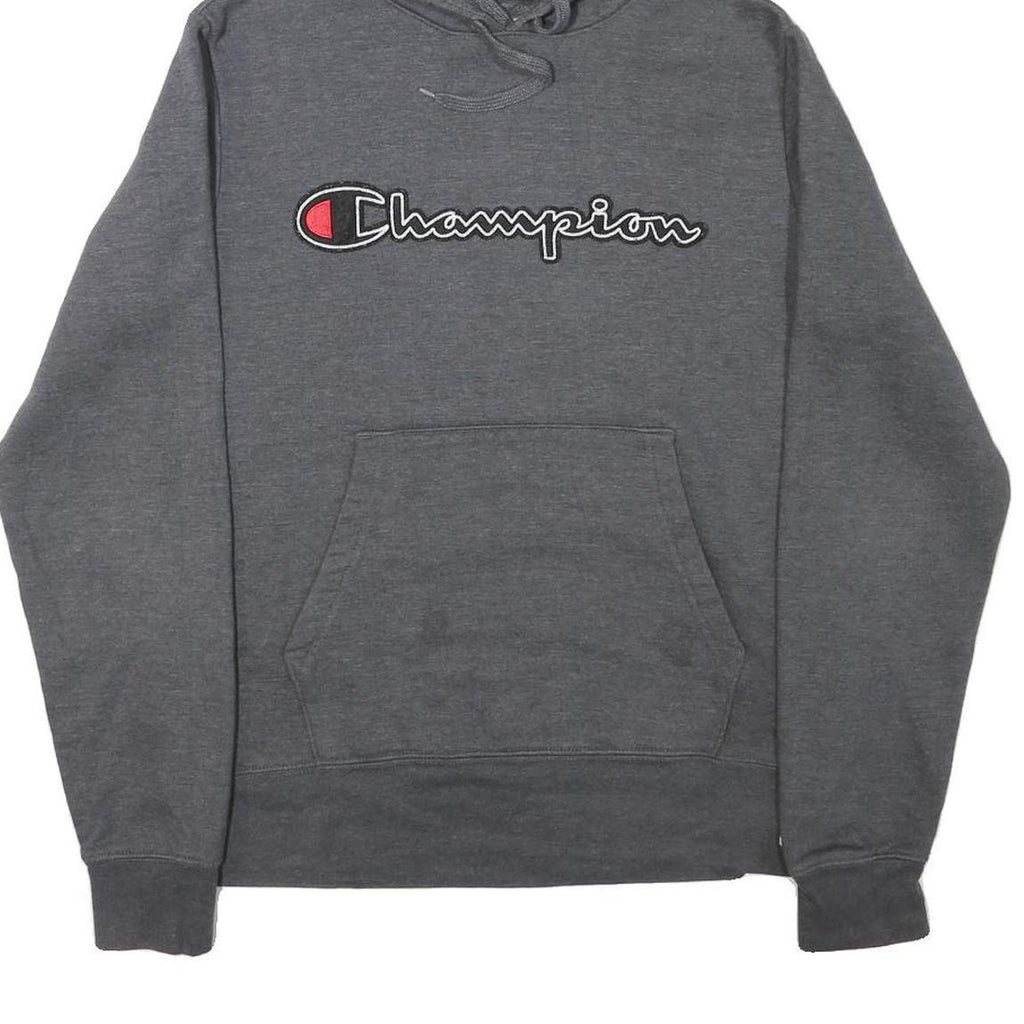 CHAMPION Mens Grey Pullover Hoodie S Cotton Blend Casual Sportswear