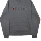 CHAMPION Mens Grey Pullover Hoodie S Cotton Blend Casual Sportswear