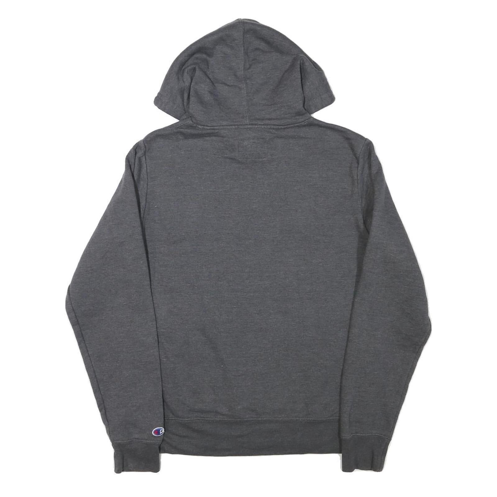 CHAMPION Mens Grey Pullover Hoodie S Cotton Blend Casual Sportswear