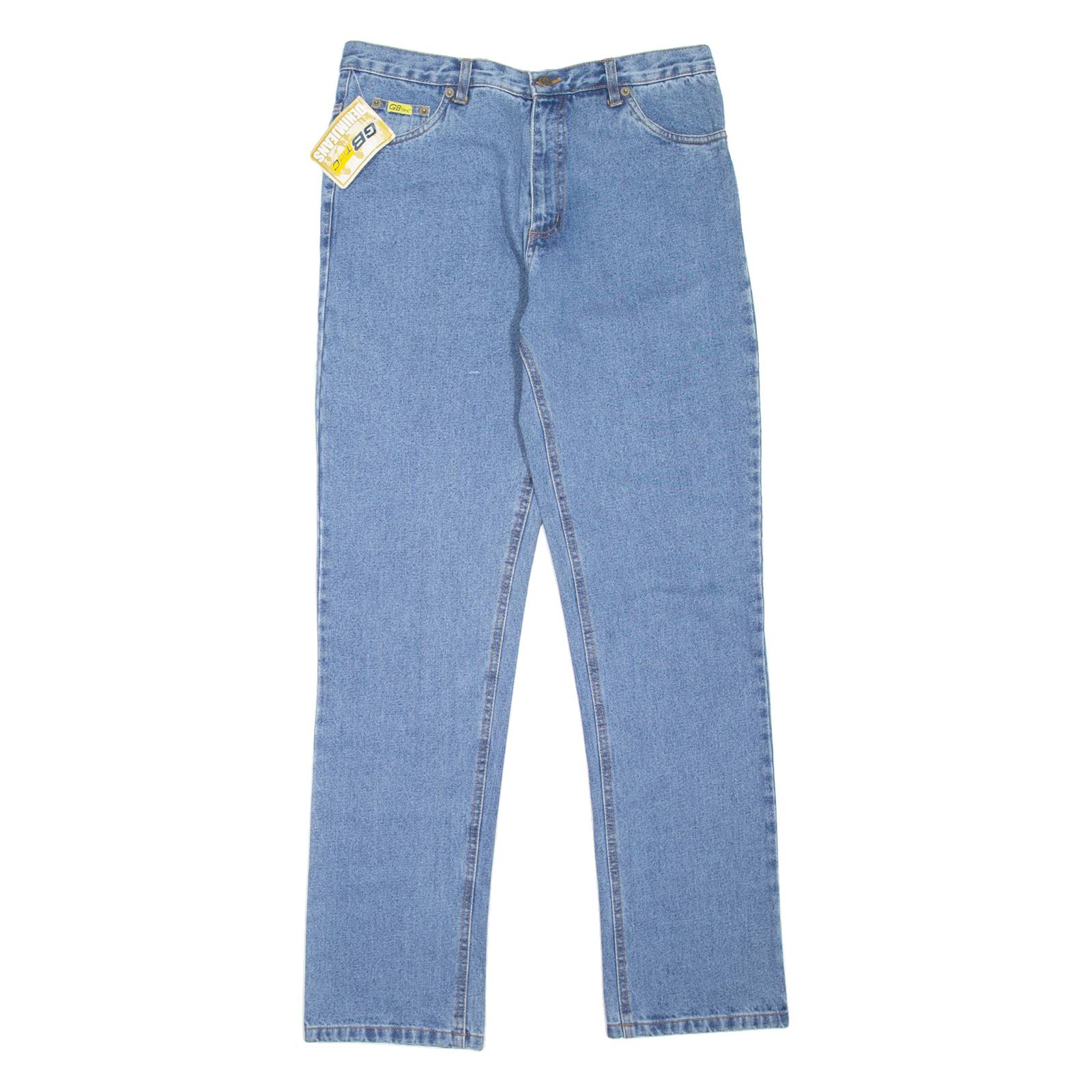 GREEN BAY Mens Jeans Blue Regular Tapered W32 L32
