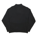 CALVIN KLEIN JEANS Womens Black Cotton Blend Pullover Sweatshirt S Logo Print