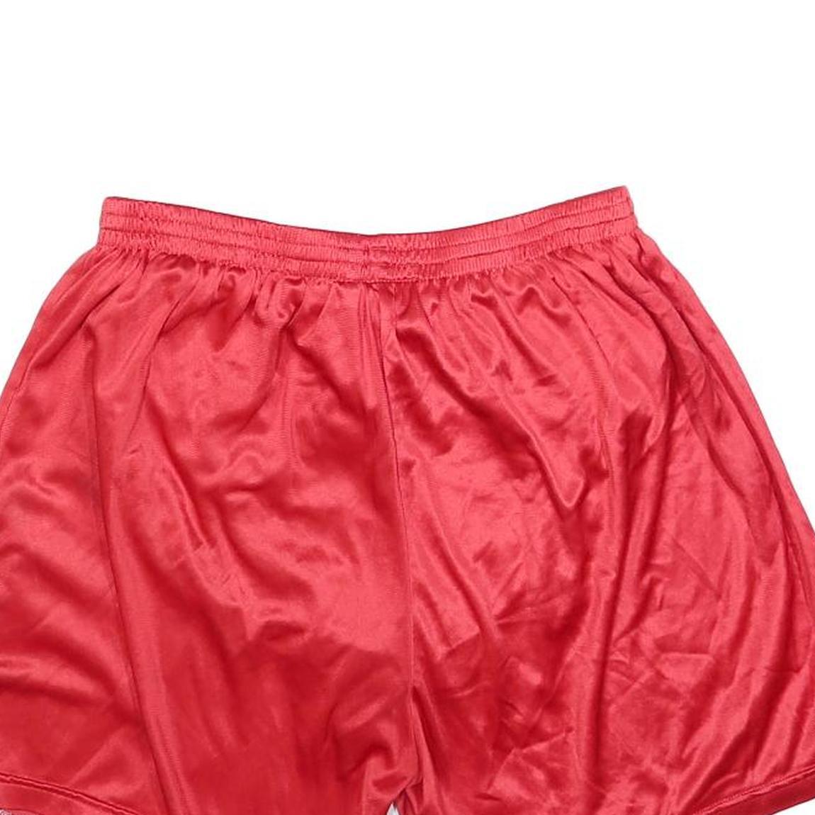 ADIDAS Mens Shorts Red White Casual M W28 Polyester Blend Sports Logo Design