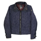 G-STAR Womens Puffer Jacket Blue Spotted M