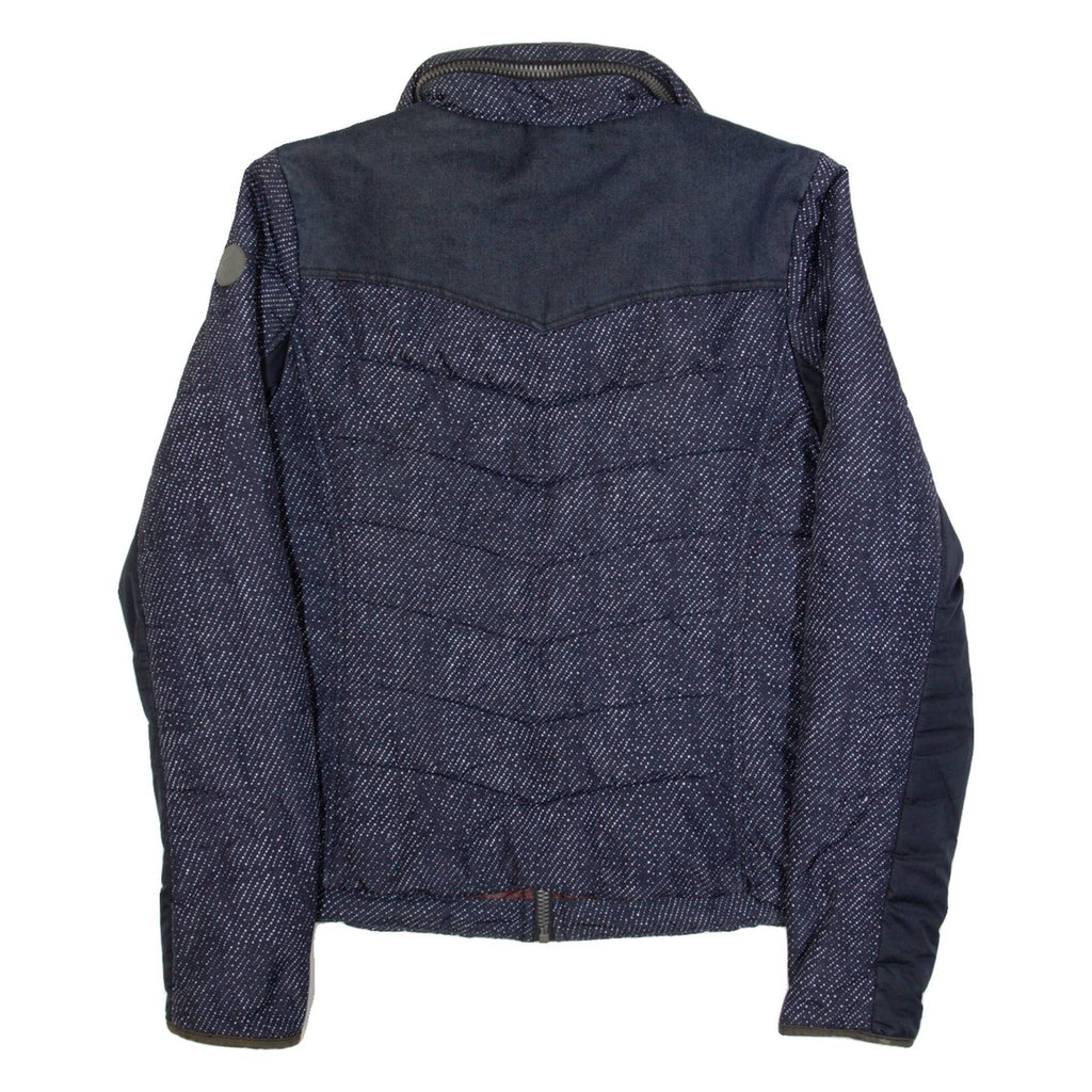 G-STAR Womens Puffer Jacket Blue Spotted M