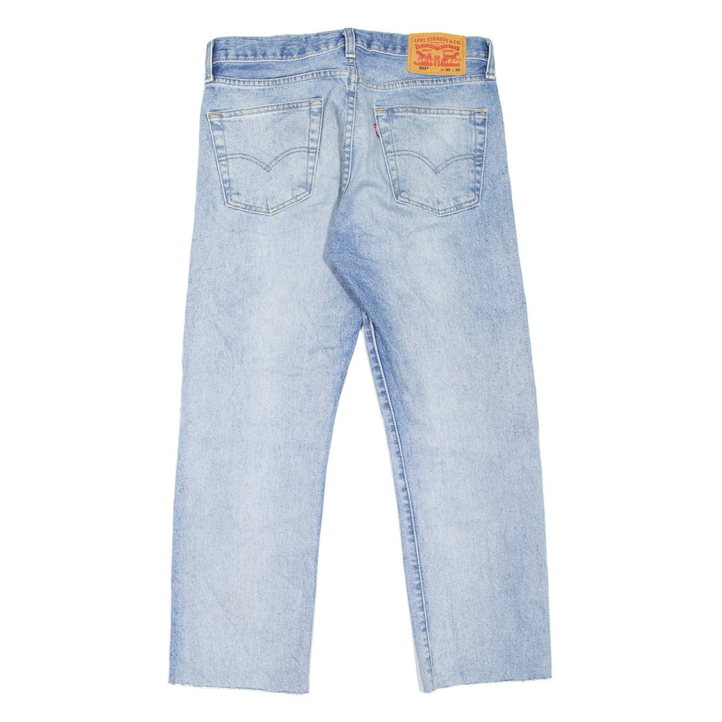 LEVI'S 501 Jeans Mens Blue Regular Straight Stone Wash W30 L25
