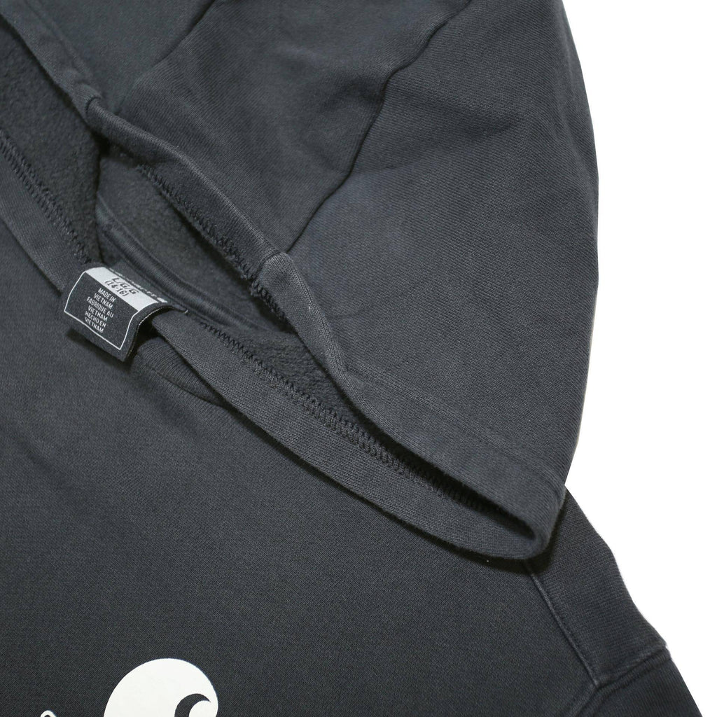 CARHARTT Boys Black Hoodie 15Y Cotton Blend Pullover Hooded Sweatshirt