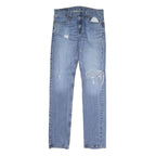 LEVI'S 511 Skinny Mens Jeans Blue Slim Skinny Denim Medium W32 L34 Ripped