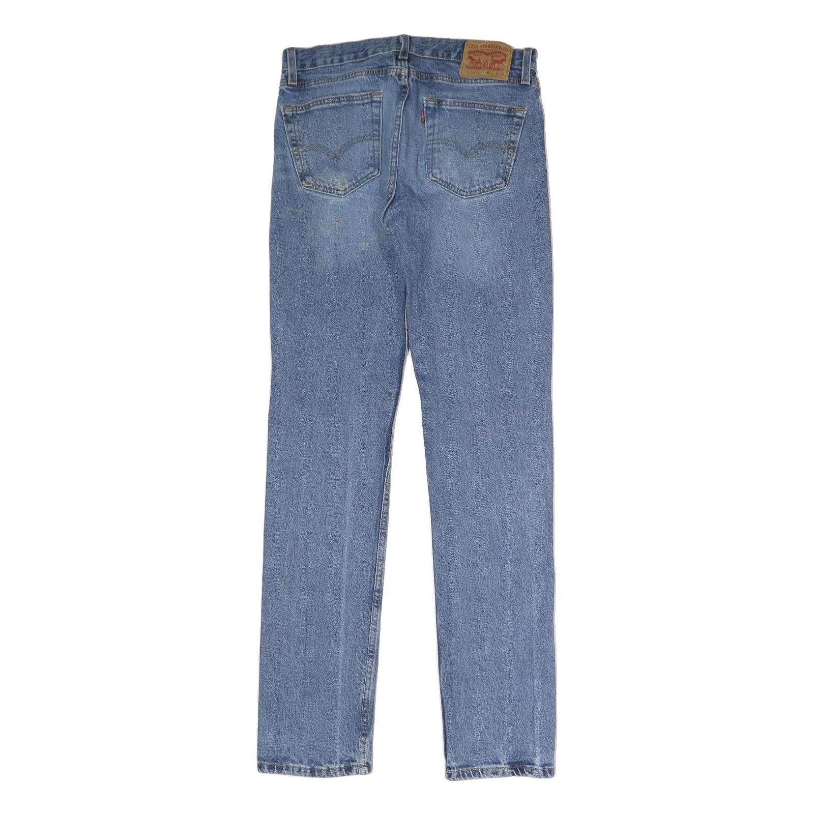 LEVI'S 511 Skinny Mens Jeans Blue Slim Skinny Denim Medium W32 L34 Ripped