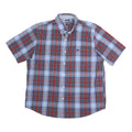 CHAPS Mens Blue & Red Check Shirt XL Button Down Cotton Casual Fashion