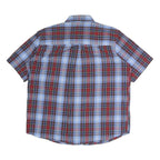 CHAPS Mens Blue & Red Check Shirt XL Button Down Cotton Casual Fashion