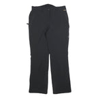 JACK WOLFSKIN Womens Polyester Blend Black Regular Fit Straight Leg Trousers W28