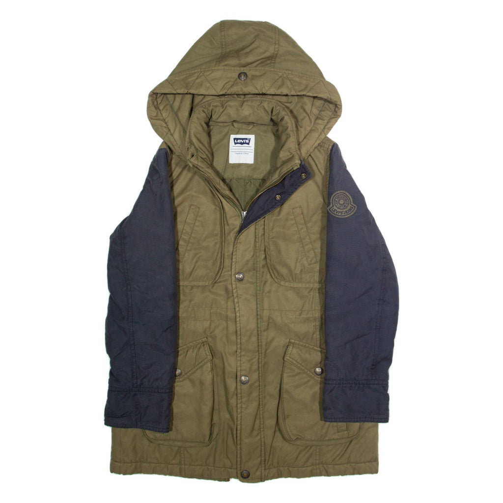 LEVI'S Womens Jacket Green Hooded M