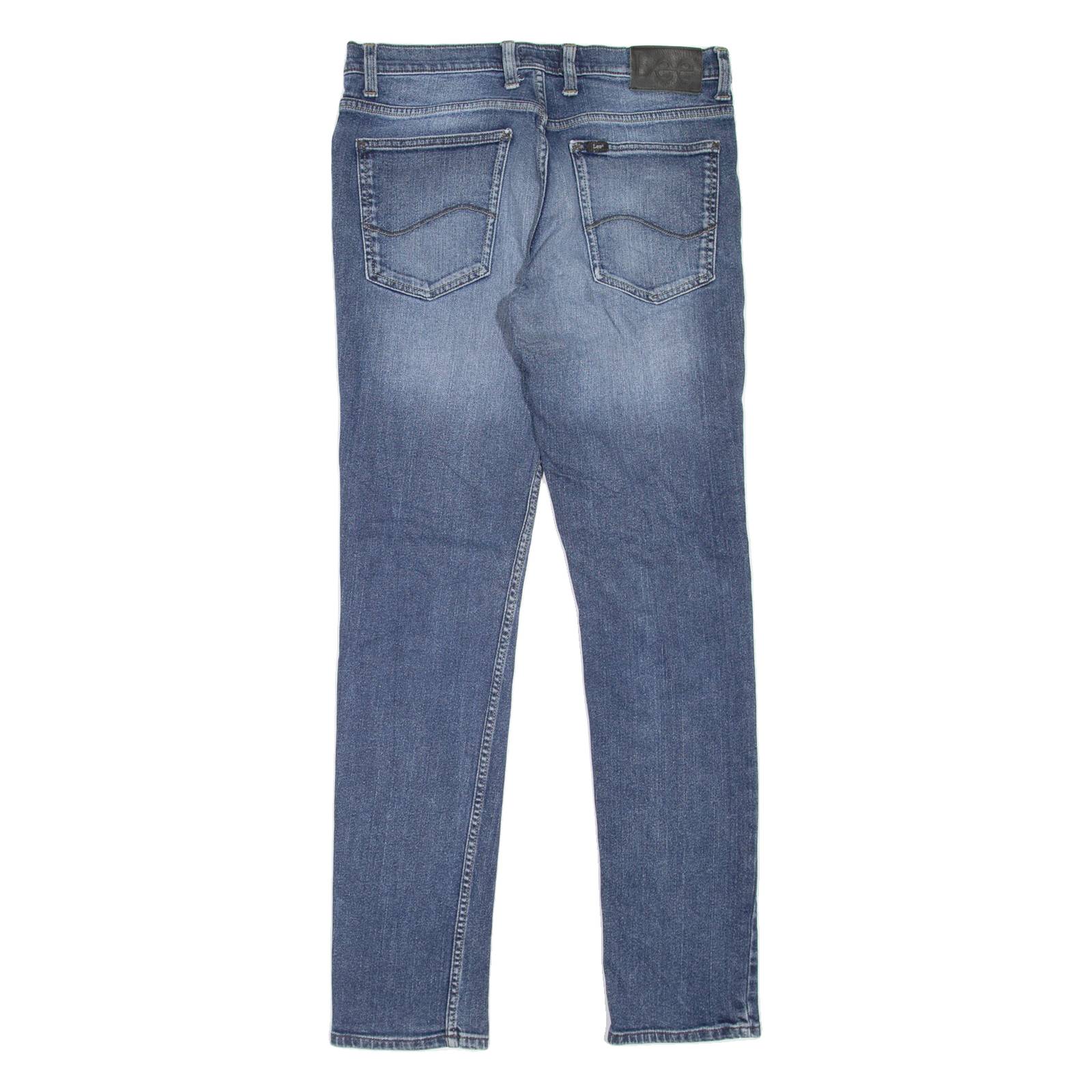 LEE Bruce Mens Jeans Blue Slim Skinny Stone Wash W32 L33
