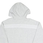 ADIDAS Womens Grey Full Zip Hoodie M Cotton Blend Casual Sportswear