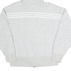 ADIDAS Womens Grey Full Zip Hoodie M Cotton Blend Casual Sportswear