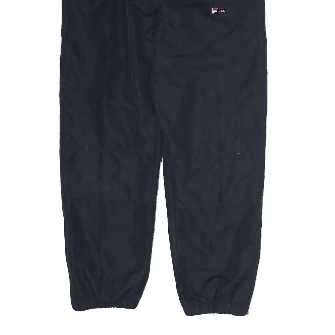 FILA Mens Joggers Navy Blue Slim Tapered S W34 L29 Polyester Comfortable