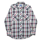 WRANGLER Mens Blue Red Green Check Shirt M Long Sleeve Cotton Blend Casual