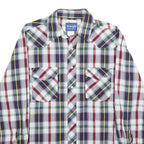 WRANGLER Mens Blue Red Green Check Shirt M Long Sleeve Cotton Blend Casual