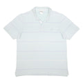 ADIDAS Mens White Short Sleeve Striped 2XL Polo Shirt Cotton Casual Basic