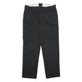 RED KAP Mens Regular Fit Black Cargo Cotton Blend Trousers W38 L34 Workwear